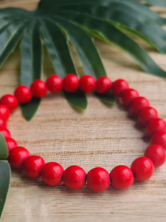 Warrior's Strength Red Jasper Bracelet - 8 mm