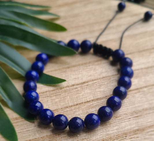 Living In Truth Adjustable Lapis Lazuli Bracelet - 8 mm