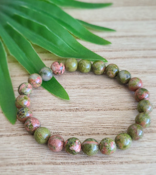 Visionary Unakite Bracelet - 8 mm