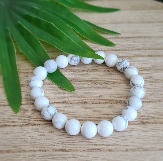 Patience Howlite Bracelet - 8 mm